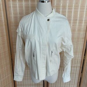 Spring Jacket Sundance Cream Zip-Up Jacket size xs/s